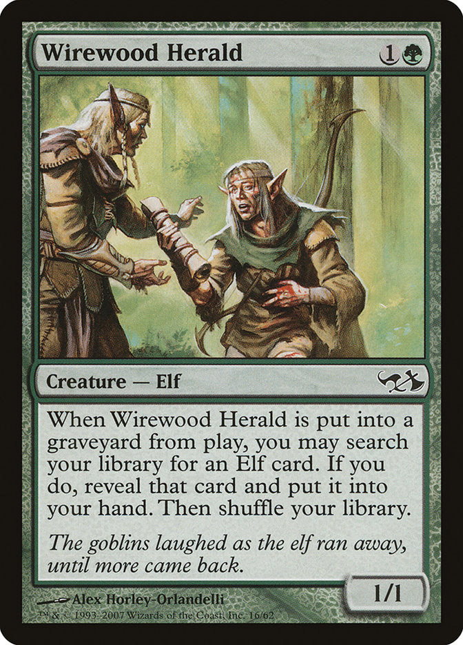 Wirewood Herald (16) [Duel Decks: Elves vs. Goblins] | Odin's Place