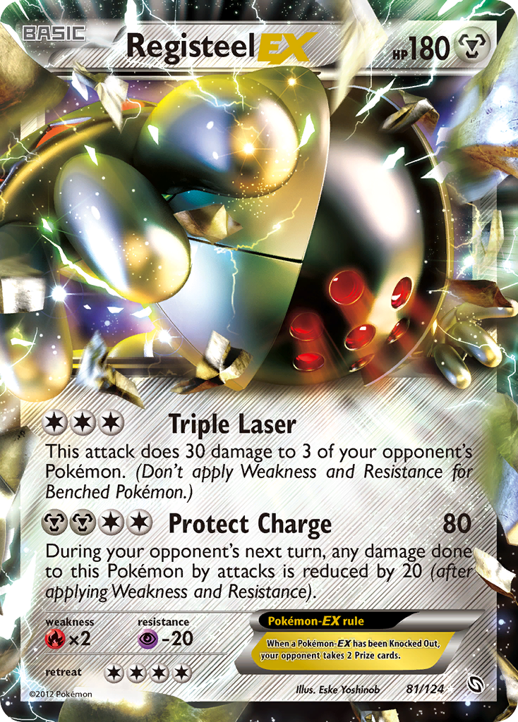 Registeel EX (81/124) [Black & White: Dragons Exalted] | Odin's Place