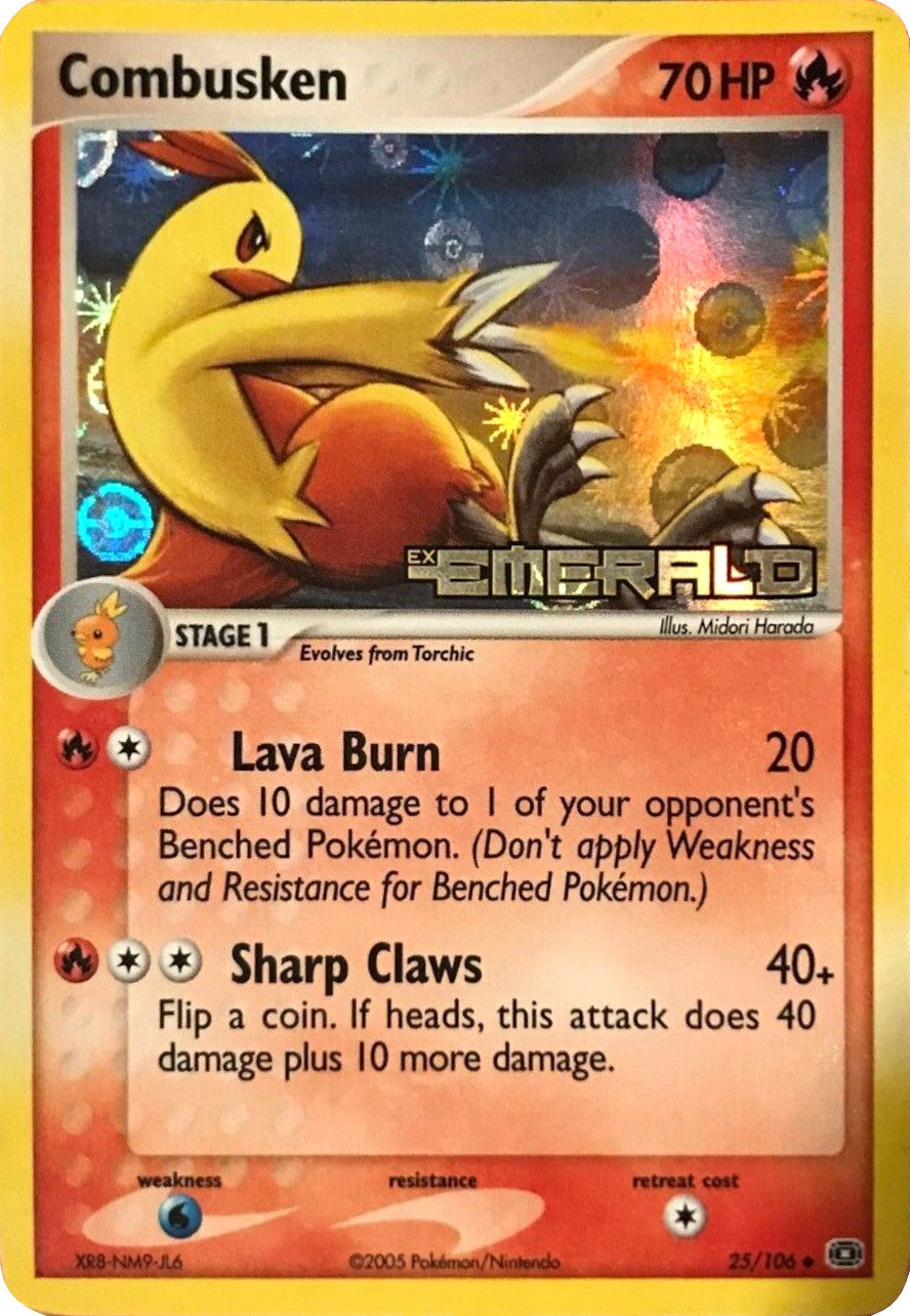 Combusken (25/106) (Stamped) [EX: Emerald] | Odin's Place