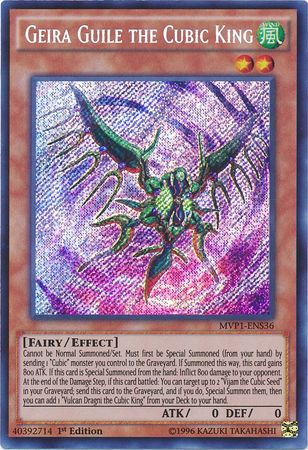 Geira Guile the Cubic King [MVP1-ENS36] Secret Rare | Odin's Place