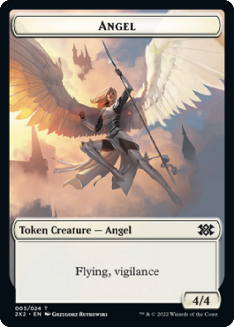 Bear // Angel Double-Sided Token [Double Masters 2022 Tokens] | Odin's Place