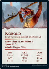 Kobold Art Card (Gold-Stamped Signature) [Dungeons & Dragons: Adventures in the Forgotten Realms Art Series] | Odin's Place