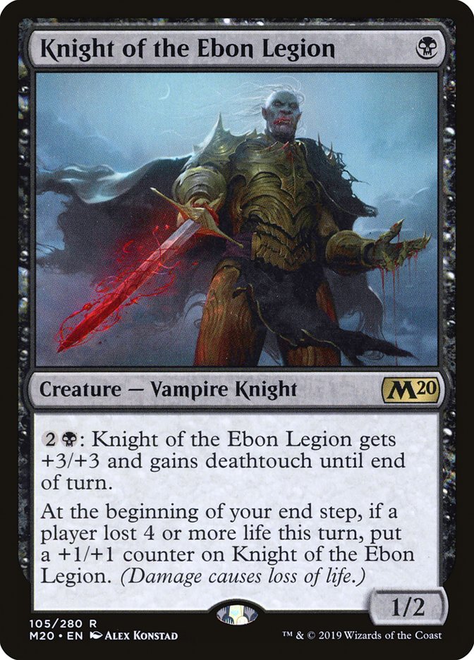 Knight of the Ebon Legion [Core Set 2020] | Odin's Place