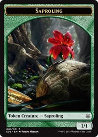 Saproling // Treasure (007) Double-Sided Token [Explorers of Ixalan Tokens] | Odin's Place