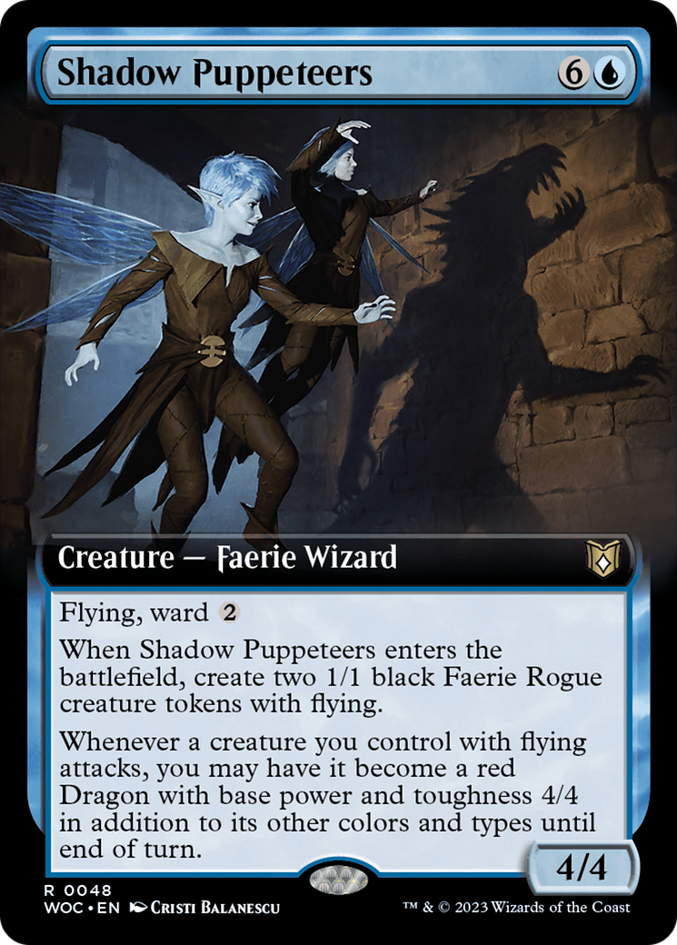 Shadow Puppeteers (Extended Art) [Wilds of Eldraine Commander] | Odin's Place