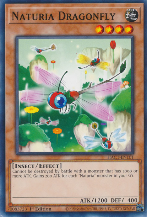 Naturia Dragonfly [HAC1-EN101] Common | Odin's Place