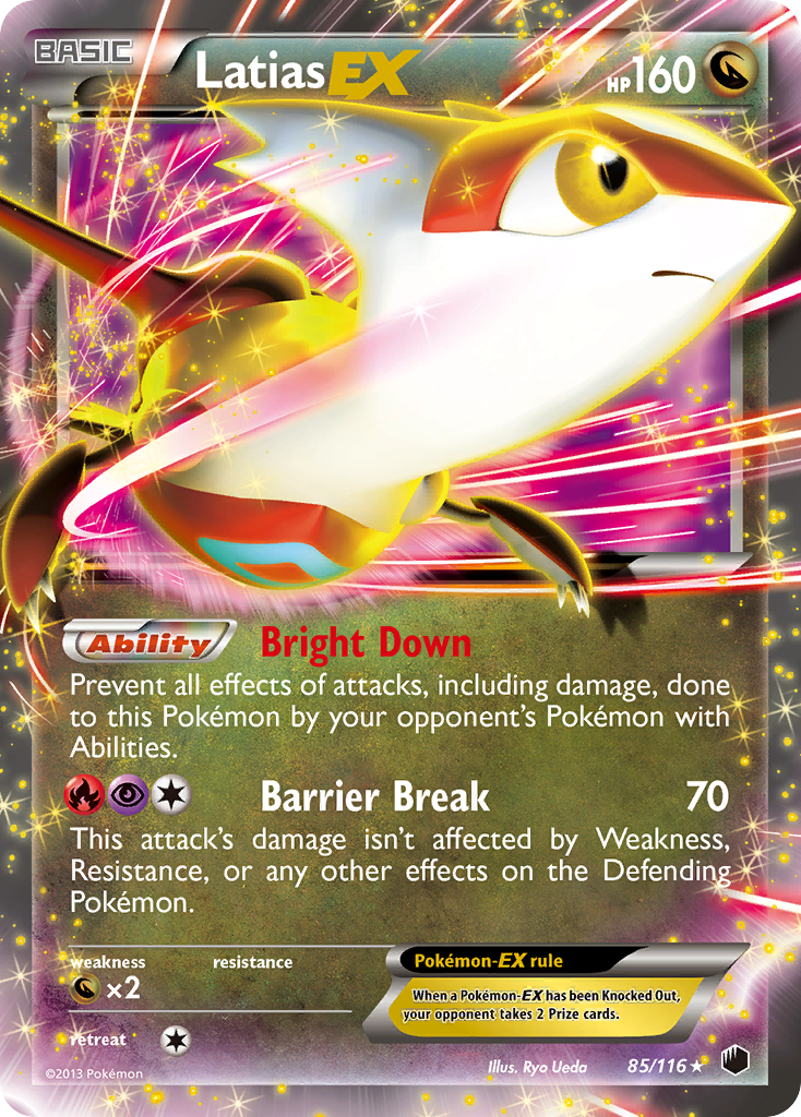 Latias EX (85/116) [Black & White: Plasma Freeze] | Odin's Place
