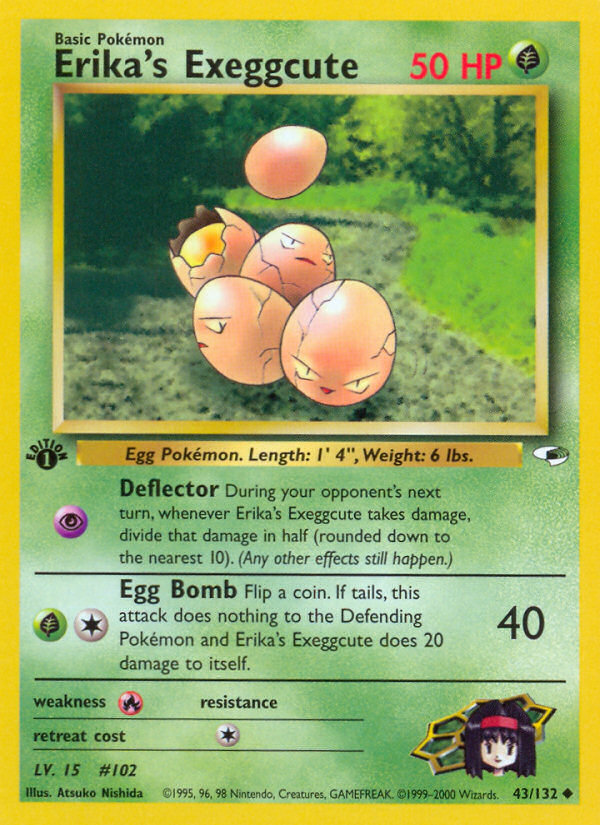 Erika's Exeggcute (43/132) [Gym Heroes 1st Edition] | Odin's Place