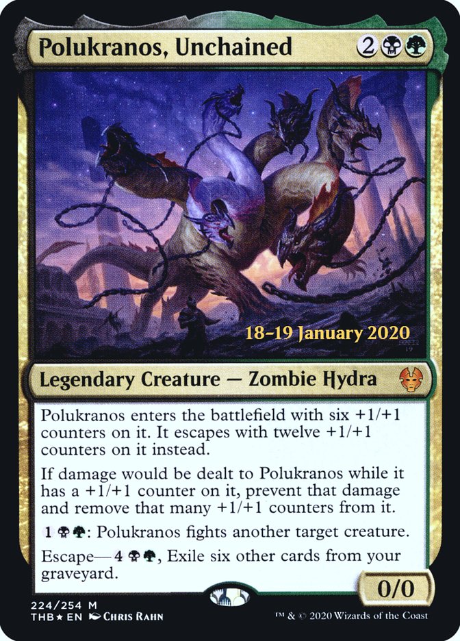Polukranos, Unchained [Theros Beyond Death Prerelease Promos] | Odin's Place