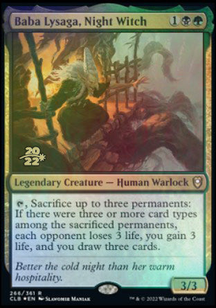 Baba Lysaga, Night Witch [Commander Legends: Battle for Baldur's Gate Prerelease Promos] | Odin's Place