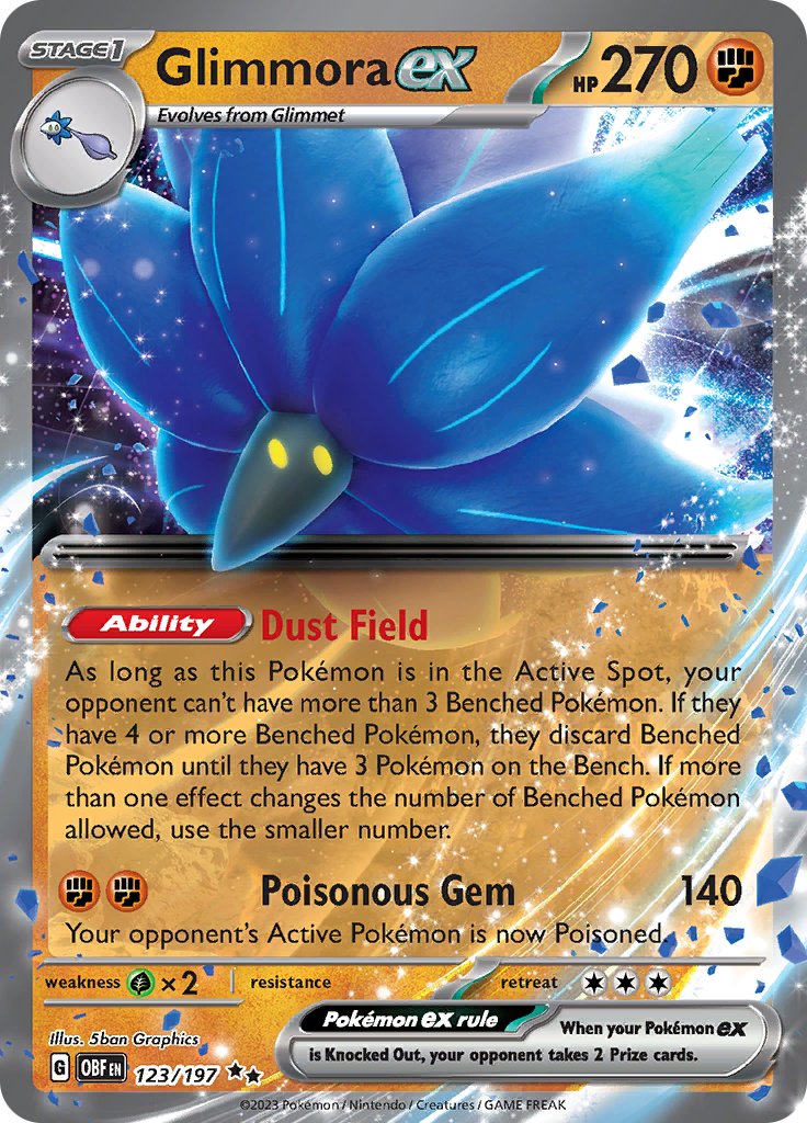 Glimmora ex (123/197) [Scarlet & Violet: Obsidian Flames] | Odin's Place