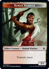 Human Warrior // Food (16) Double-Sided Token [Throne of Eldraine Tokens] | Odin's Place