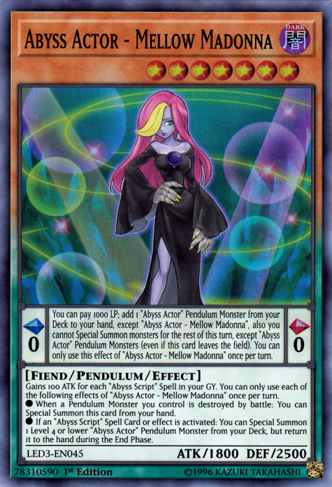 Abyss Actor - Mellow Madonna [LED3-EN045] Super Rare | Odin's Place