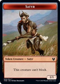 Satyr // Spider Double-Sided Token [Theros Beyond Death Tokens] | Odin's Place