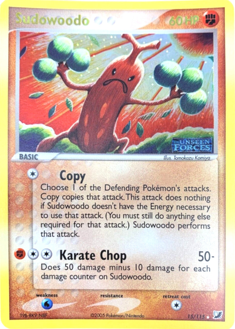 Sudowoodo (15/115) (Stamped) [EX: Unseen Forces] | Odin's Place