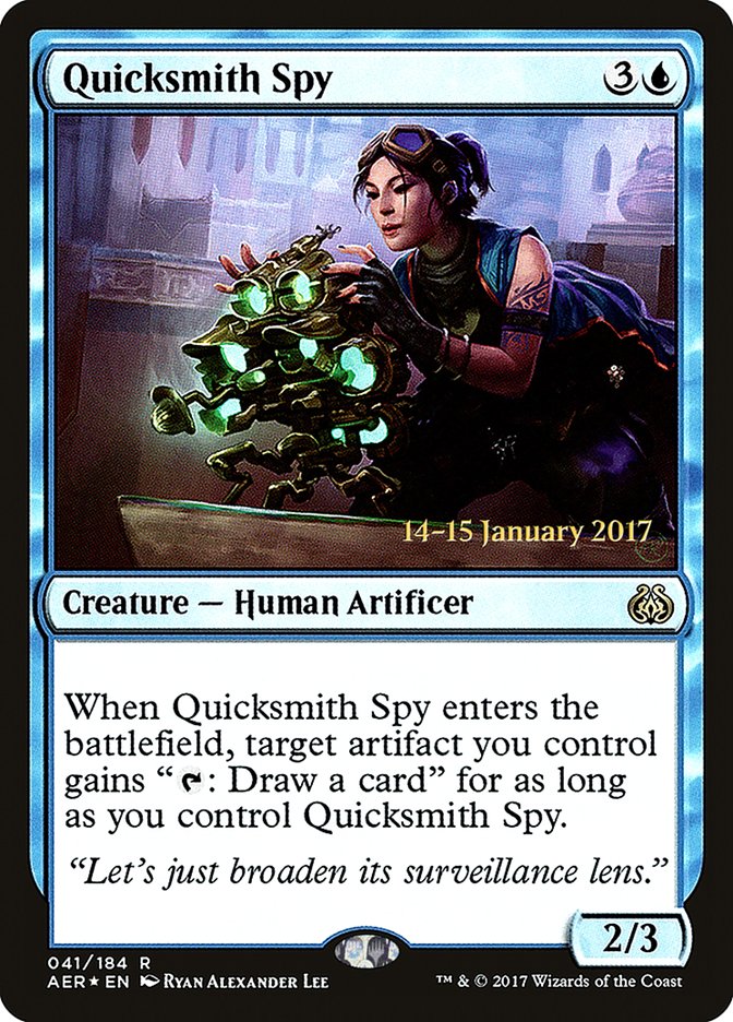 Quicksmith Spy (41) [Aether Revolt Prerelease Promos] | Odin's Place