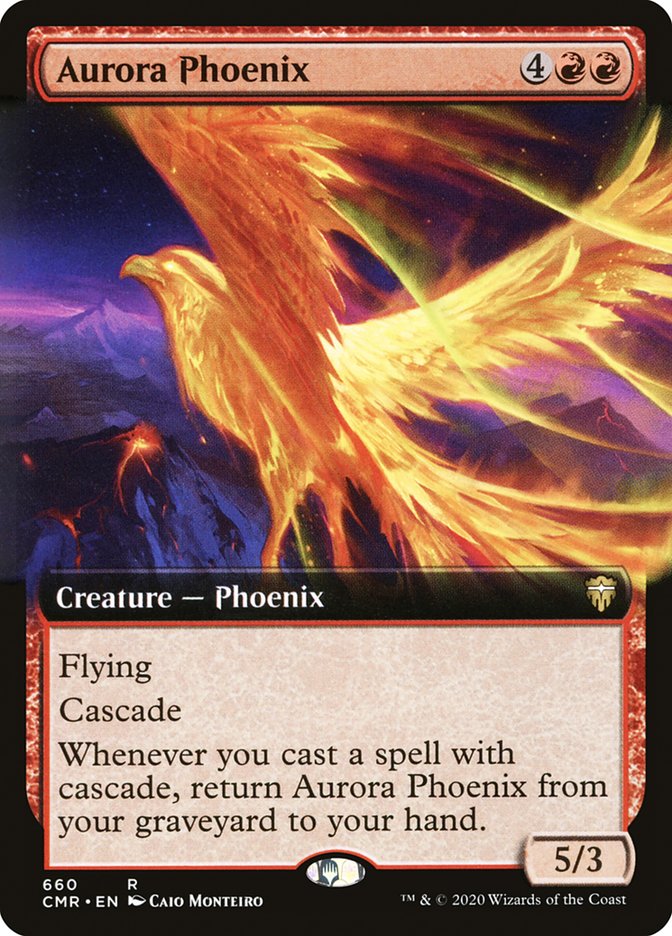 Aurora Phoenix (Extended Art) [Commander Legends] | Odin's Place