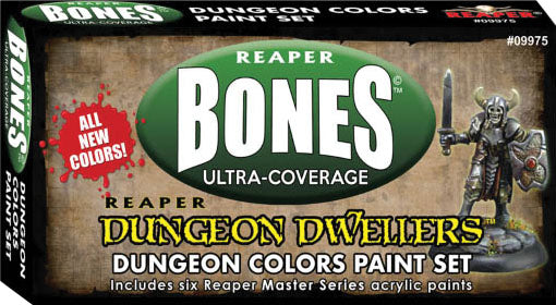 Reaper Master Series Paints: Bones Ultra-Coverage Dungeon Dwellers Paint Set - Dungeon Colors | Odin's Place