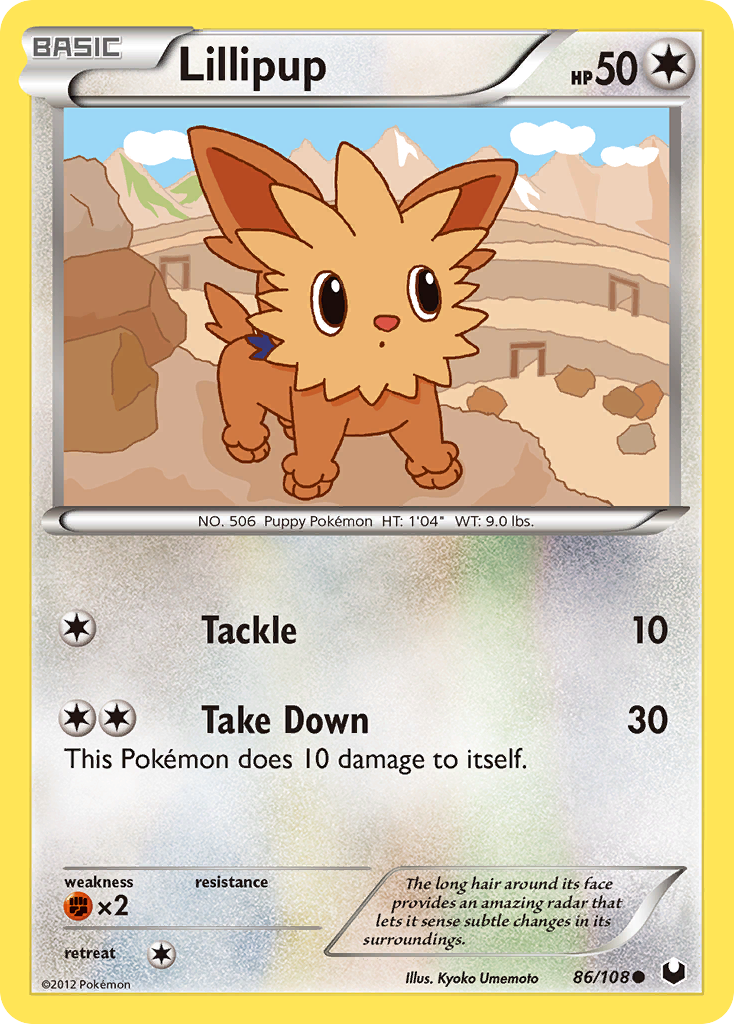 Lillipup (86/108) [Black & White: Dark Explorers] | Odin's Place