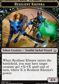 Resilient Khenra // Cat Double-Sided Token [Hour of Devastation Tokens] | Odin's Place