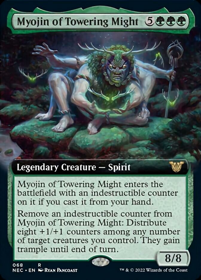Myojin of Towering Might (Extended Art) [Kamigawa: Neon Dynasty Commander] | Odin's Place