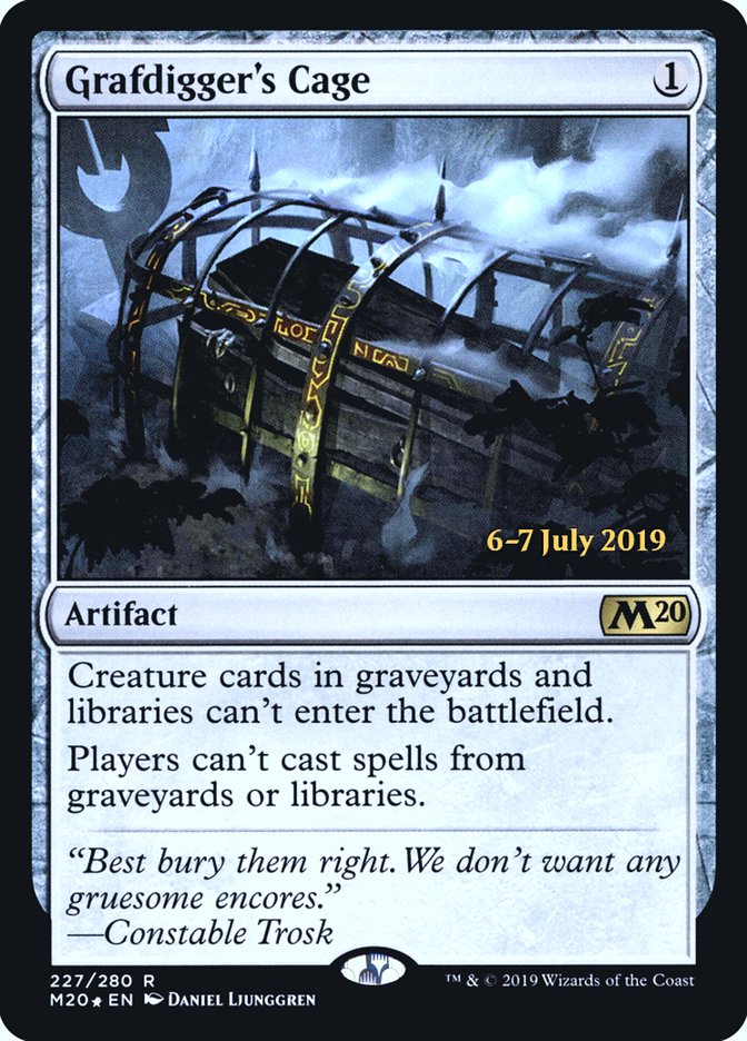 Grafdigger's Cage [Core Set 2020 Prerelease Promos] | Odin's Place