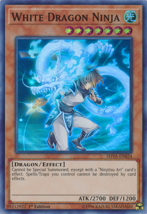 White Dragon Ninja [SHVA-EN024] Super Rare | Odin's Place