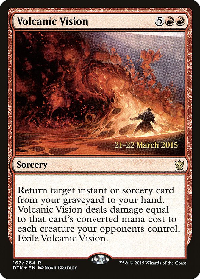 Volcanic Vision (167) [Dragons of Tarkir Prerelease Promos] | Odin's Place