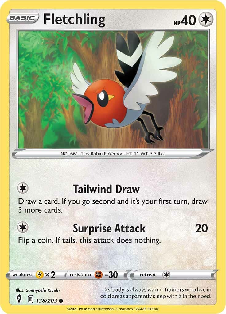 Fletchling (138/203) [Sword & Shield: Evolving Skies] | Odin's Place