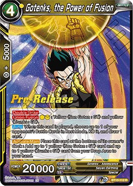 Gotenks, the Power of Fusion (BT10-112) [Rise of the Unison Warrior Prerelease Promos] | Odin's Place