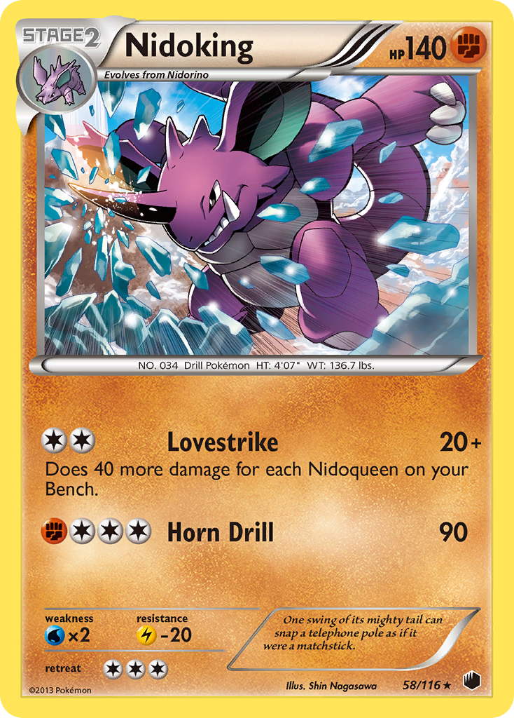 Nidoking (58/116) [Black & White: Plasma Freeze] | Odin's Place