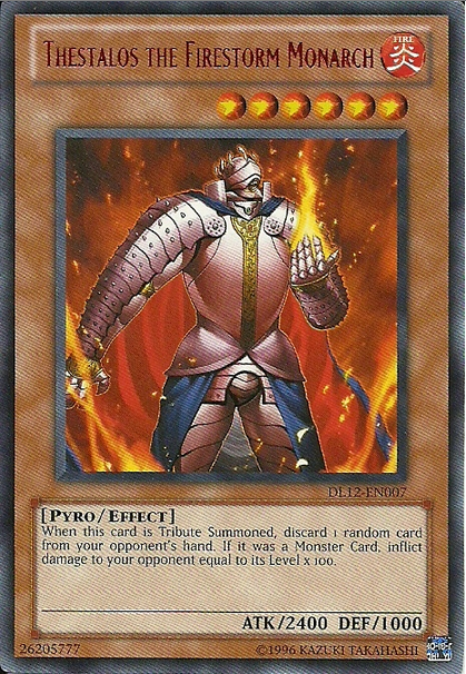 Thestalos the Firestorm Monarch (Red) [DL12-EN007] Rare | Odin's Place