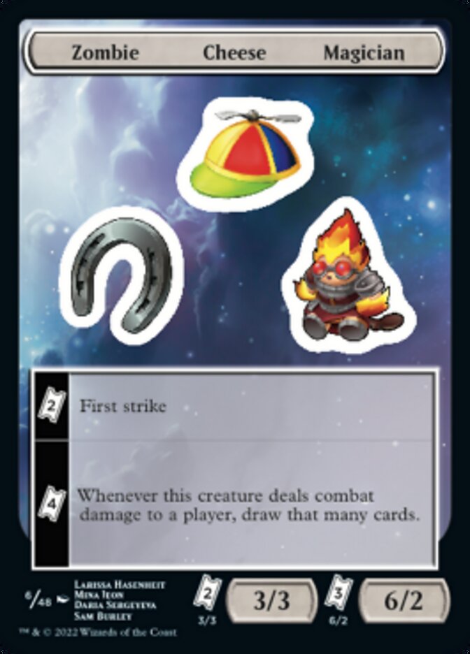 Zombie Cheese Magician [Unfinity Stickers] | Odin's Place