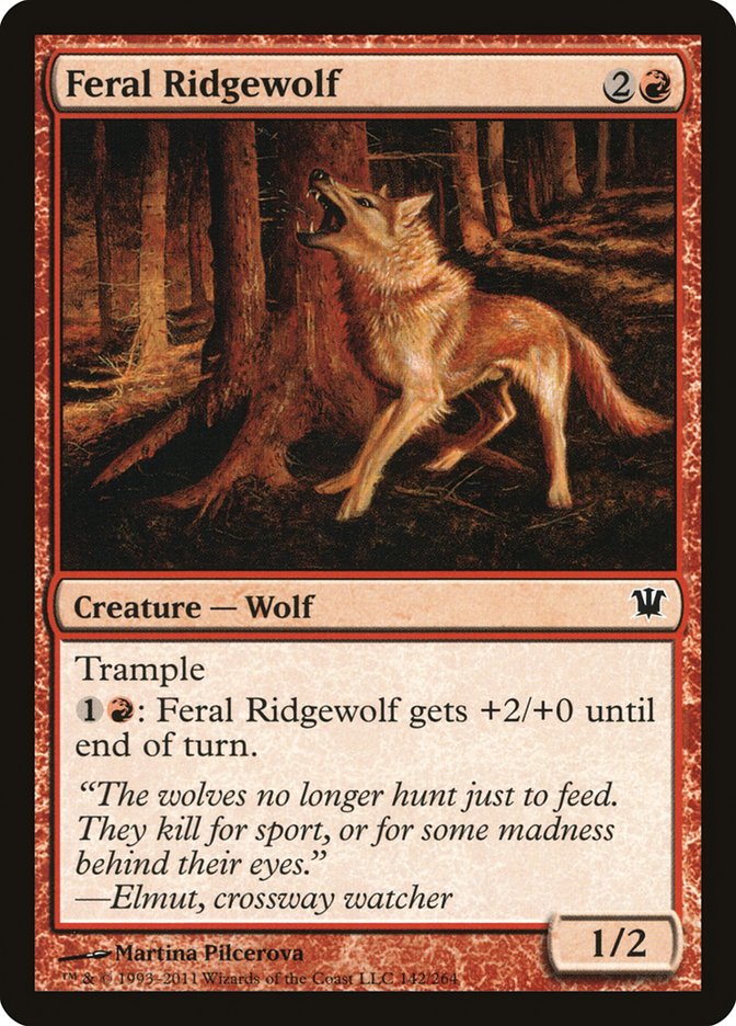 Feral Ridgewolf (142) [Innistrad] | Odin's Place