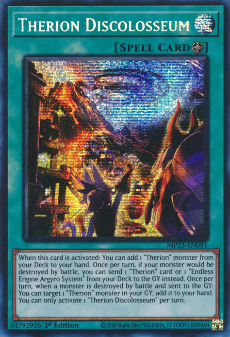 Therion Discolosseum [MP23-EN091] Prismatic Secret Rare | Odin's Place