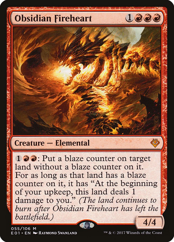 Obsidian Fireheart (55) [Archenemy: Nicol Bolas] | Odin's Place
