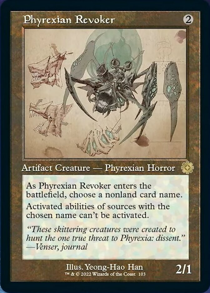 Phyrexian Revoker (Retro Schematic) [The Brothers' War Retro Artifacts] | Odin's Place