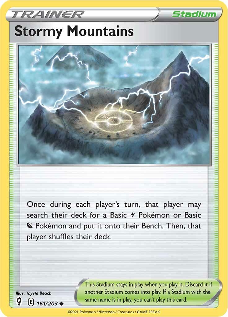 Stormy Mountains (161/203) [Sword & Shield: Evolving Skies] | Odin's Place