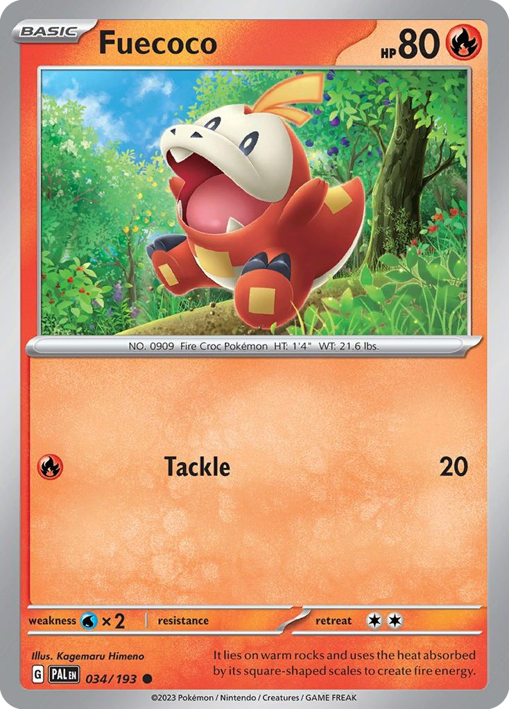 Fuecoco (034/193) (Theme Deck Exclusive) [Scarlet & Violet: Paldea Evolved] | Odin's Place