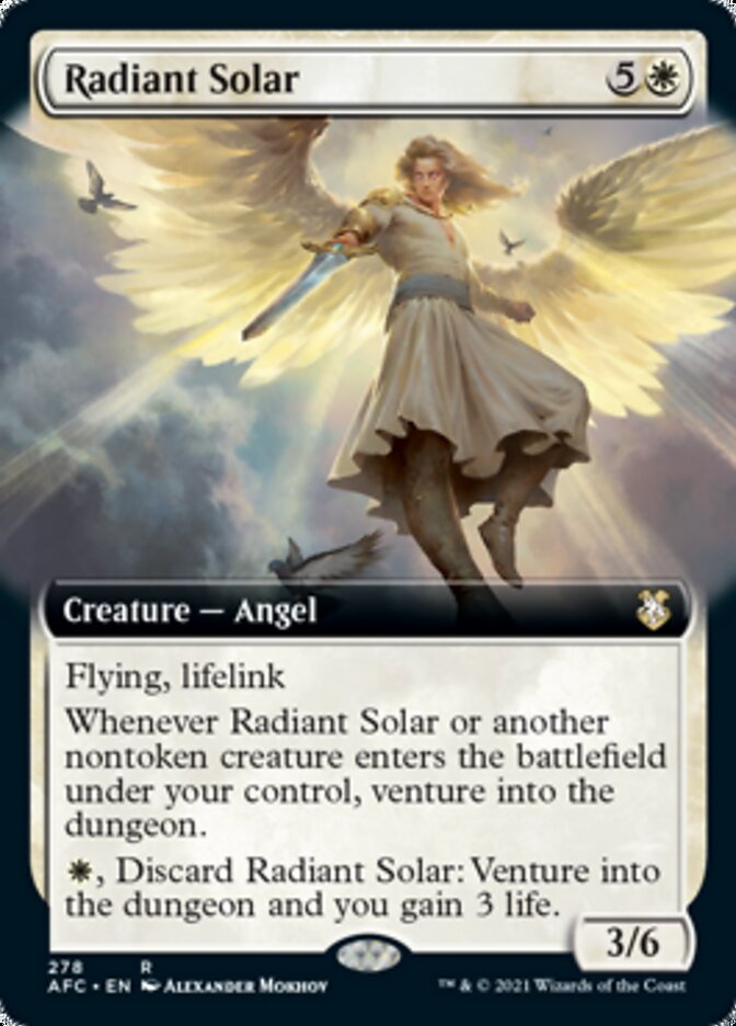 Radiant Solar (Extended Art) [Dungeons & Dragons: Adventures in the Forgotten Realms Commander] | Odin's Place