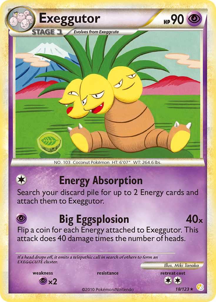 Exeggutor (18/123) [HeartGold & SoulSilver: Base Set] | Odin's Place