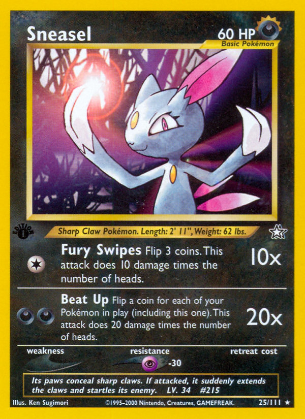 Sneasel (25/111) [Neo Genesis 1st Edition] | Odin's Place