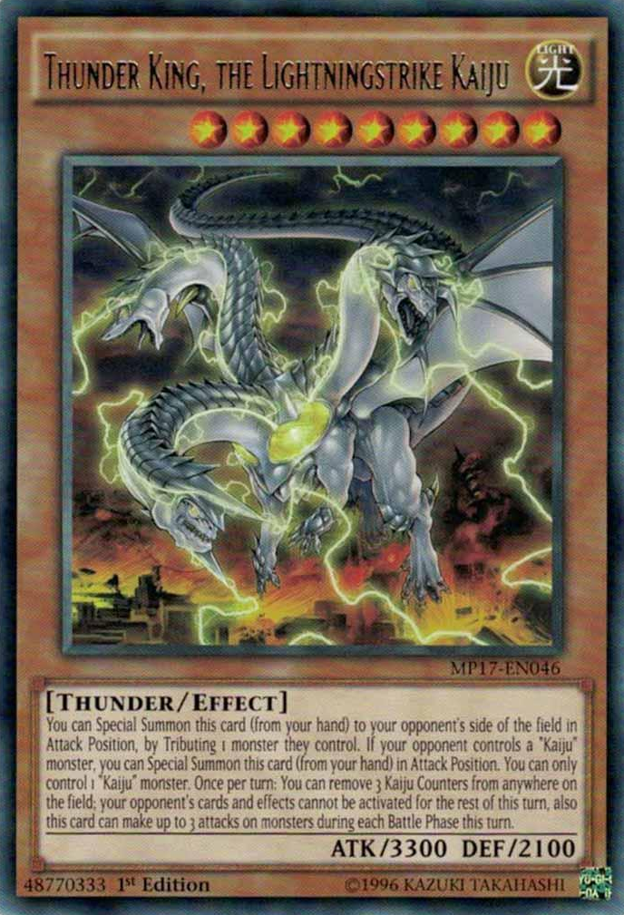 Thunder King, the Lightningstrike Kaiju [MP17-EN046] Rare | Odin's Place