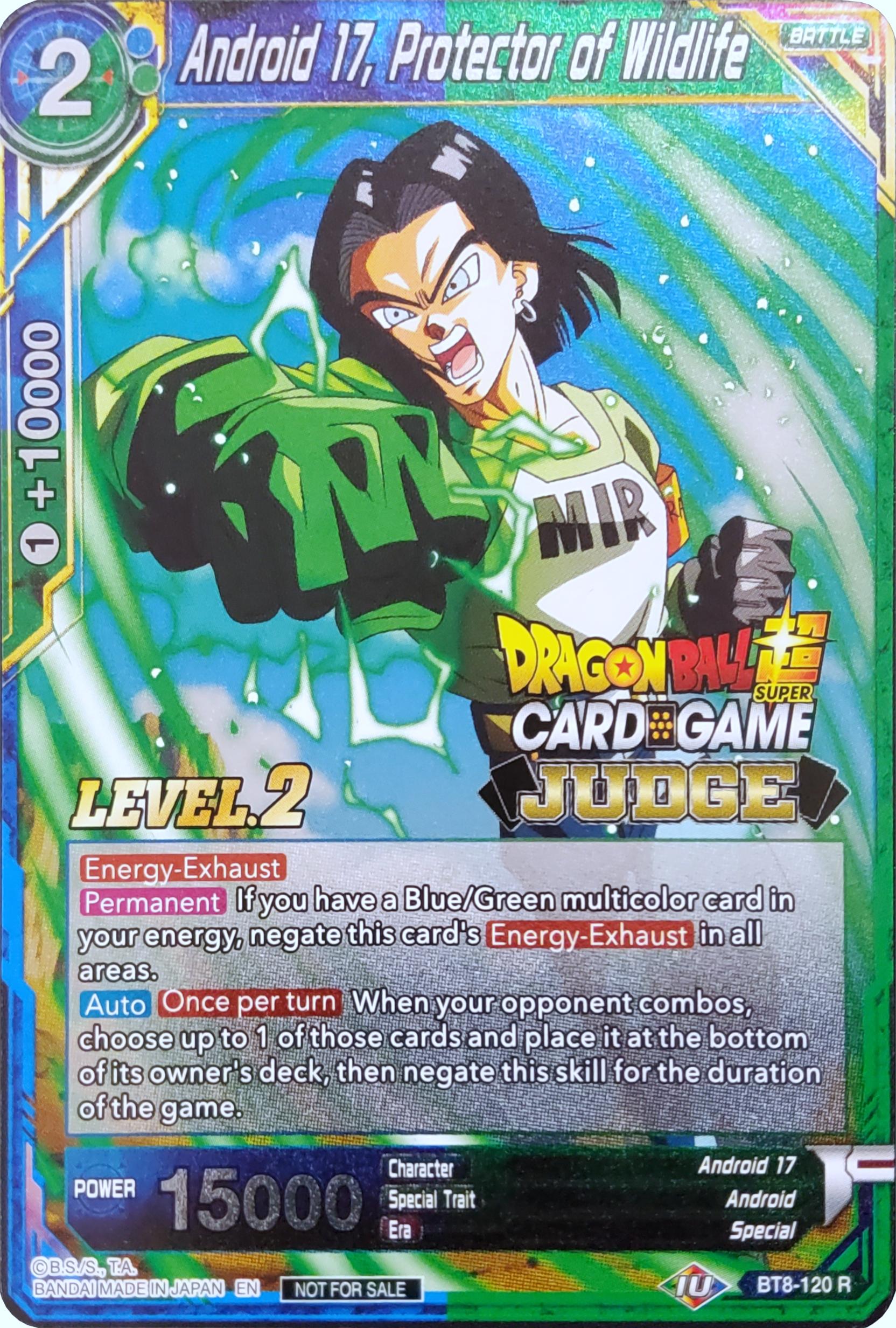 Android 17, Protector of Wildlife (Level 2) (BT8-120) [Judge Promotion Cards] | Odin's Place