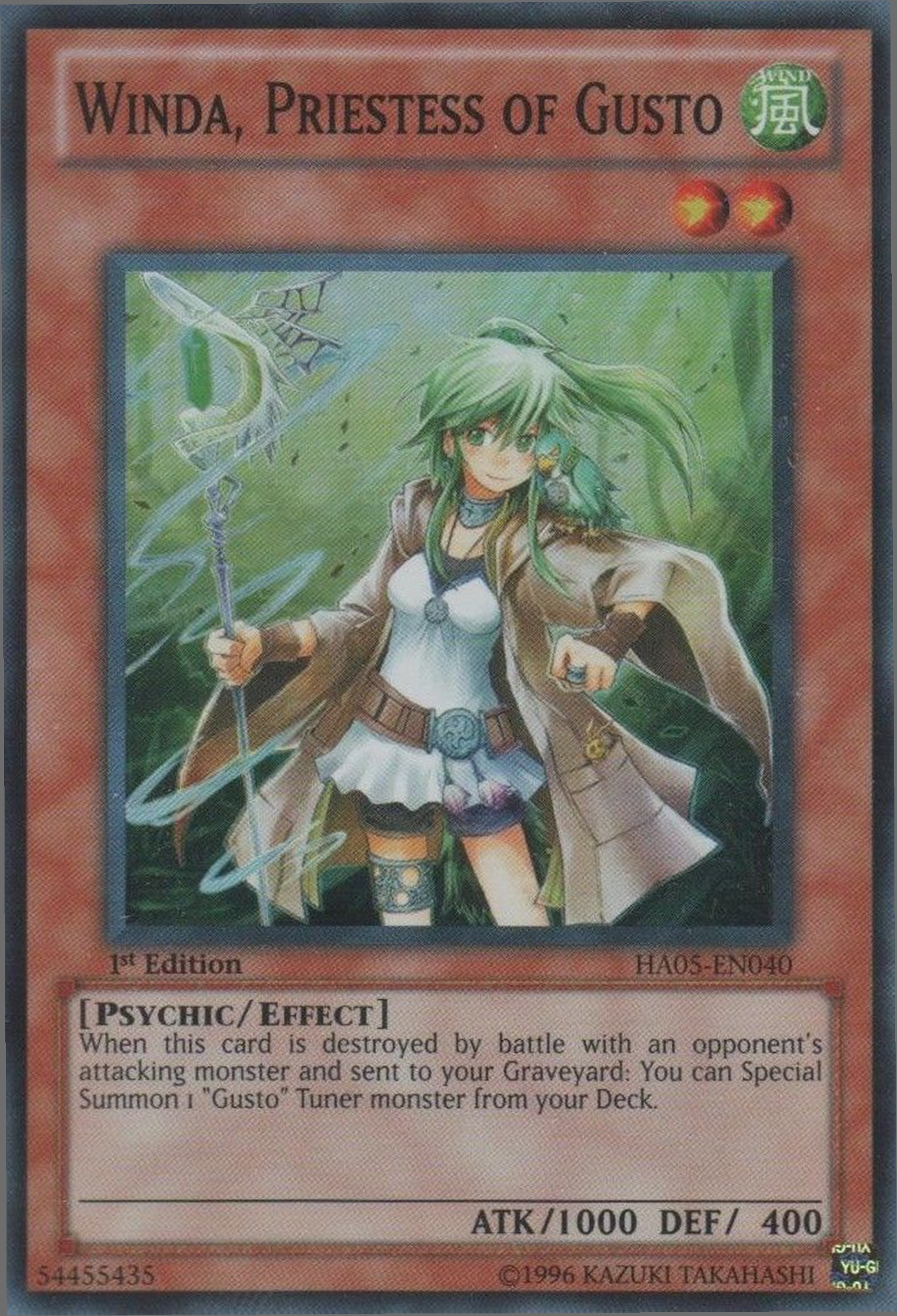 Winda, Priestess of Gusto [HA05-EN040] Super Rare | Odin's Place
