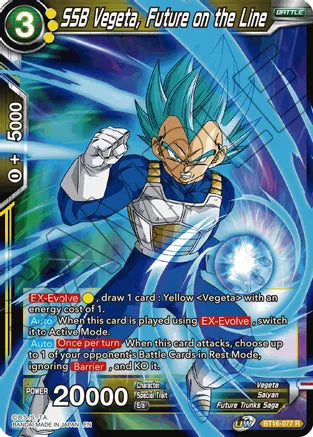 SSB Vegeta, Future on the Line (BT16-077) [Realm of the Gods] | Odin's Place