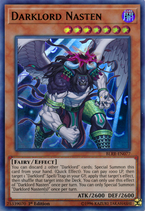 Darklord Nasten [BLRR-EN077] Ultra Rare | Odin's Place