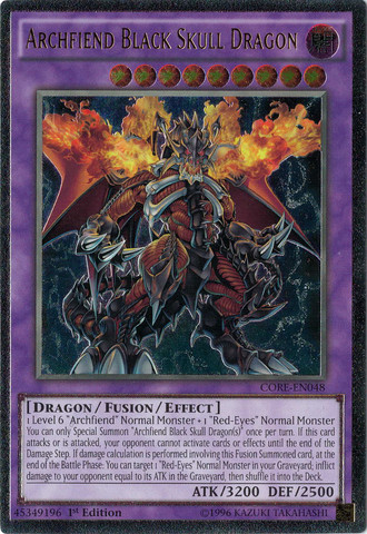 Archfiend Black Skull Dragon [CORE-EN048] Ultimate Rare | Odin's Place