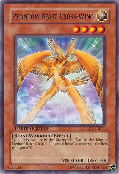 Phantom Beast Cross-Wing [GLD2-EN011] Common | Odin's Place