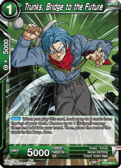 Trunks, Bridge to the Future (Reprint) (BT3-062) [Battle Evolution Booster] | Odin's Place